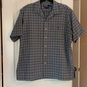 Ralph Lauren xl navy plaid men’s collared shirt